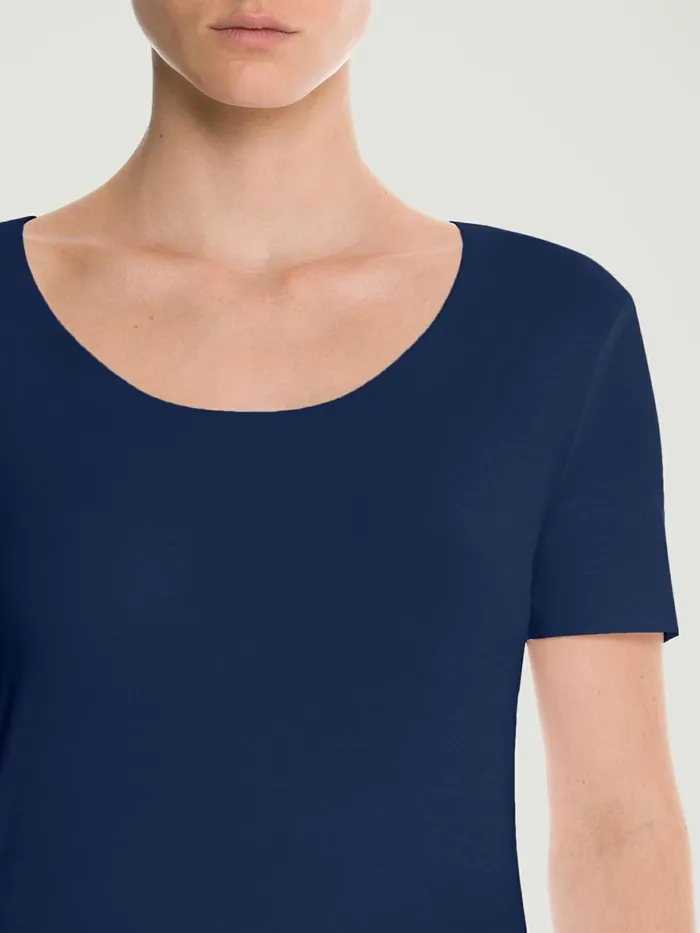 Aurora Pure Shirt Navy Women Wolford Tops