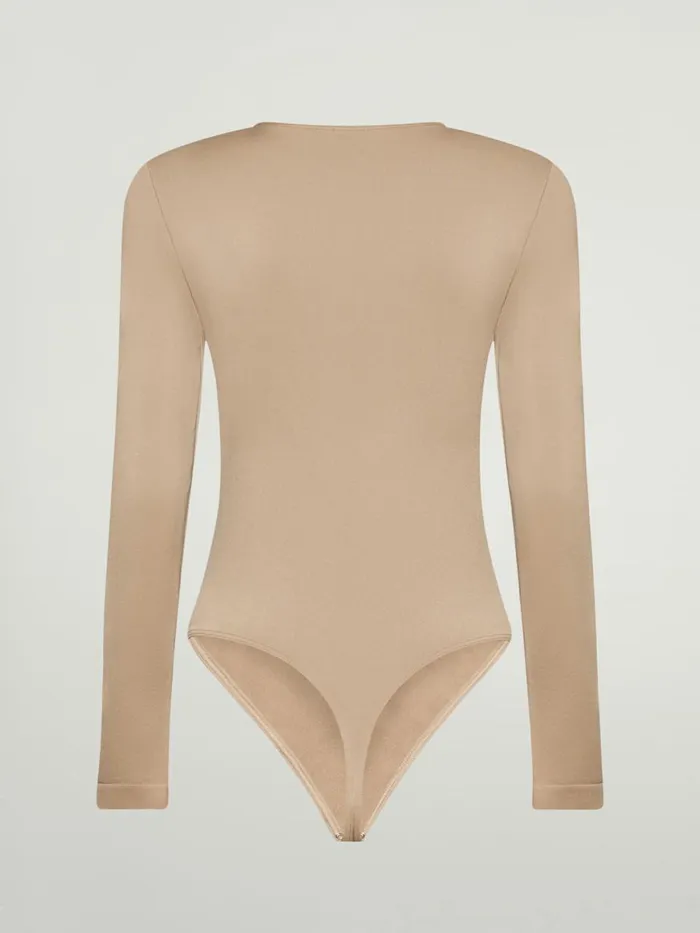 Aurora Shape String Body Cafe Au Lait Women Wolford Longsleeve Shirts