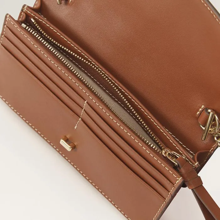 Bags Cross Body Bags Helen Kaminski Adelie Wallet With Raffia Cuoio Nougat