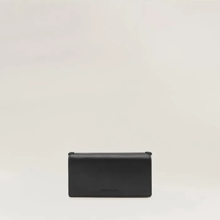 Bags Cross Body Bags Helen Kaminski Blisse Wallet With Raffia Blackcharcoal