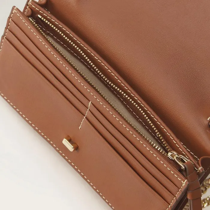 Bags Cross Body Bags Helen Kaminski Blisse Wallet With Raffia Cuoio Nougat
