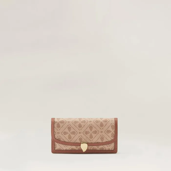 Bags Mini Bags Helen Kaminski Adelie Wallet Clutch Jacquard Lattecuoio