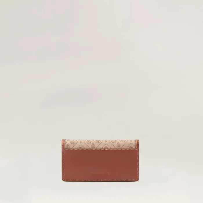 Bags Mini Bags Helen Kaminski Adelie Wallet Clutch Jacquard Lattecuoio