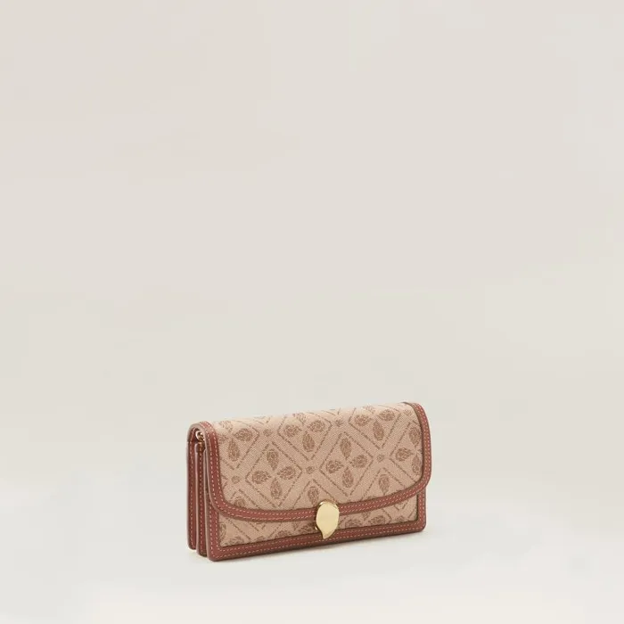 Bags Mini Bags Helen Kaminski Adelie Wallet Clutch Jacquard Lattecuoio
