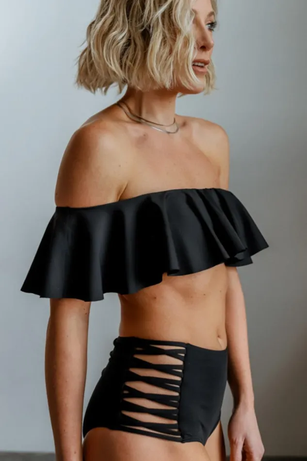 Baltic Born Bikini Keke Off Shoulder Bikini Top Black 8211 Women Baltic Born Bikini Keke Off Shoulder Bikini Top Black 8211 Women