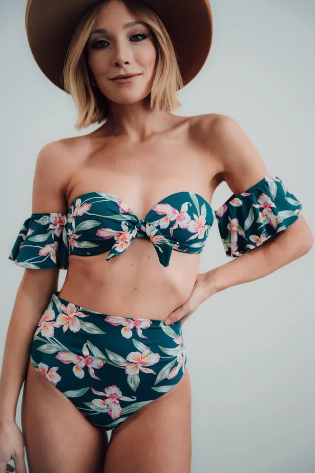 Baltic Born Bikini Miami Bikini Top Topaz Floral 8211 Women