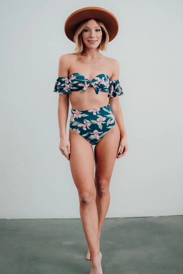 Baltic Born Bikini Miami Bikini Top Topaz Floral 8211 Women