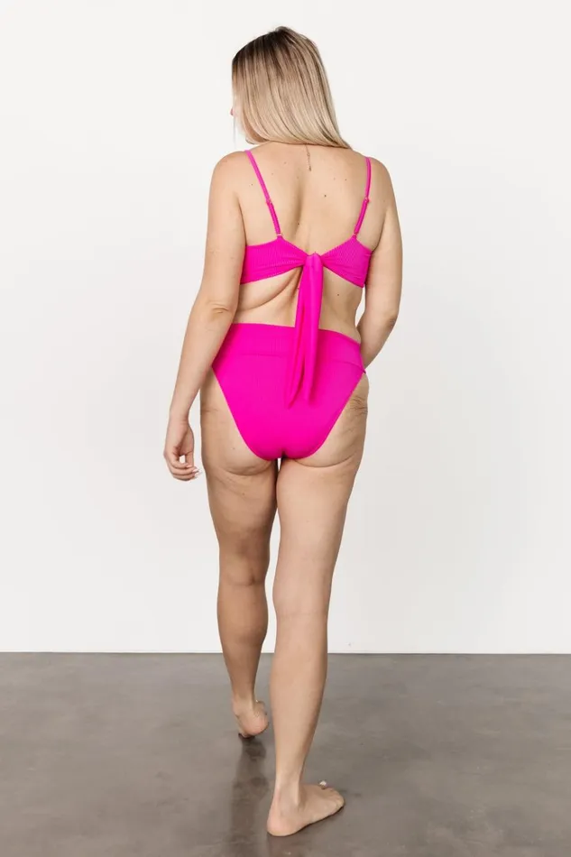Baltic Born Bikini Oakland Ribbed Bikini Top Pink 8211 Women Baltic Born Bikini Oakland Ribbed Bikini Top Pink 8211 Women