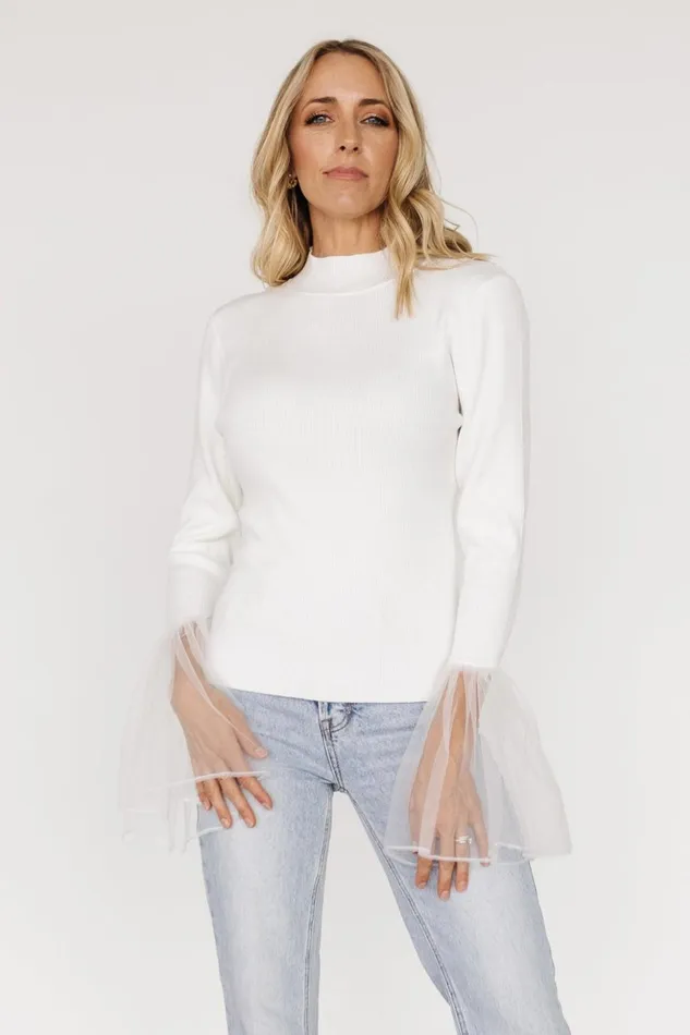 Baltic Born Blouses and Shirts Adara Ribbed Top Off White 8211 Women