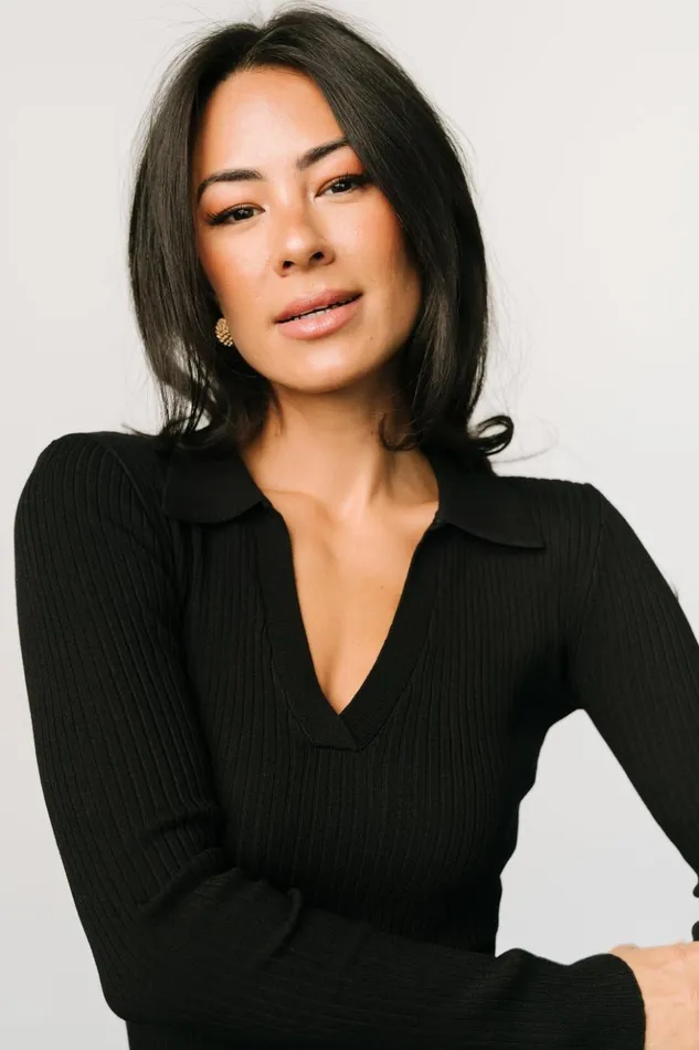 Baltic Born Blouses and Shirts Boston Ribbed Top Black 8211 Women Baltic Born Blouses and Shirts Boston Ribbed Top Black 8211 Women