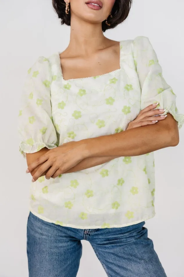 Baltic Born Blouses and Shirts Casper Square Neck Top Key Lime 8211 Women Baltic Born Blouses and Shirts Casper Square Neck Top Key Lime 8211 Women