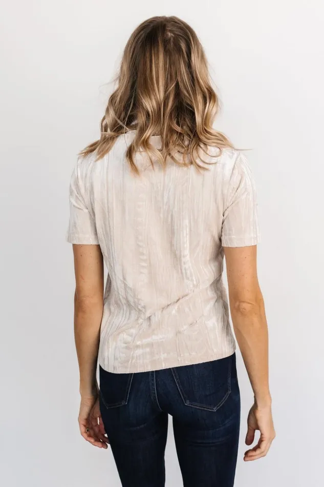 Baltic Born Blouses and Shirts Chicago Velvet Top Champagne 8211 Women Baltic Born Blouses and Shirts Chicago Velvet Top Champagne 8211 Women