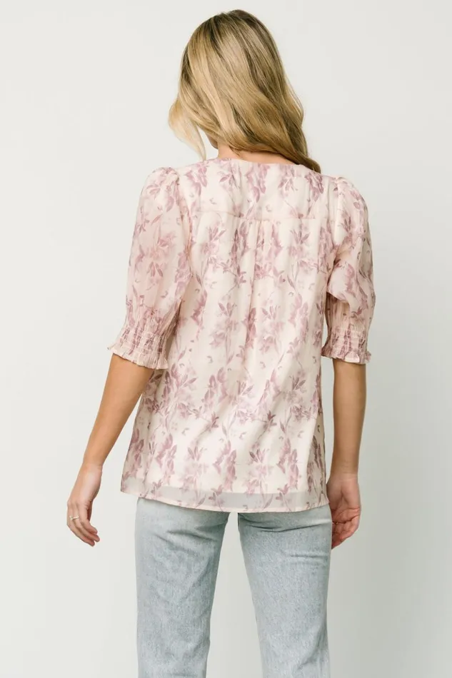 Baltic Born Blouses and Shirts Cordova Top Beige Mauve Floral 8211 Women Baltic Born Blouses and Shirts Cordova Top Beige Mauve Floral 8211 Women