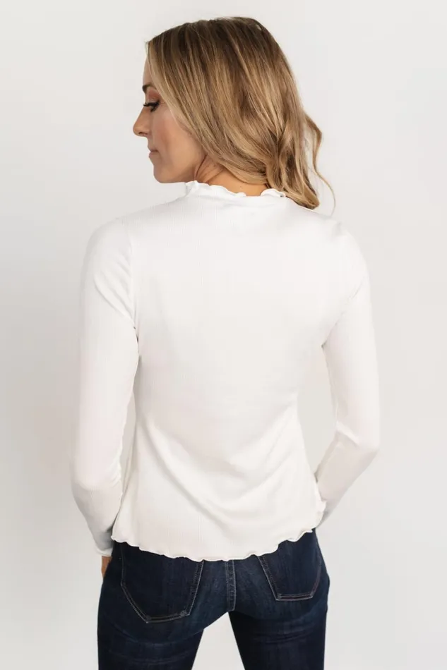 Baltic Born Blouses and Shirts Gale Ribbed Top Off White 8211 Women Baltic Born Blouses and Shirts Gale Ribbed Top Off White 8211 Women