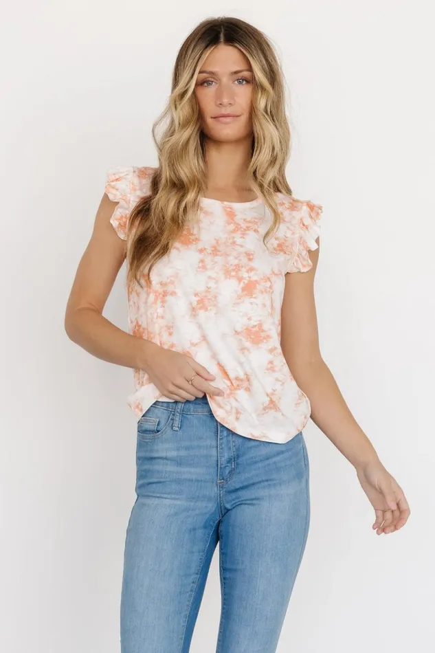 Baltic Born Blouses and Shirts Ginny Summer Top Orange Tie Dye 8211 Women Baltic Born Blouses and Shirts Ginny Summer Top Orange Tie Dye 8211 Women