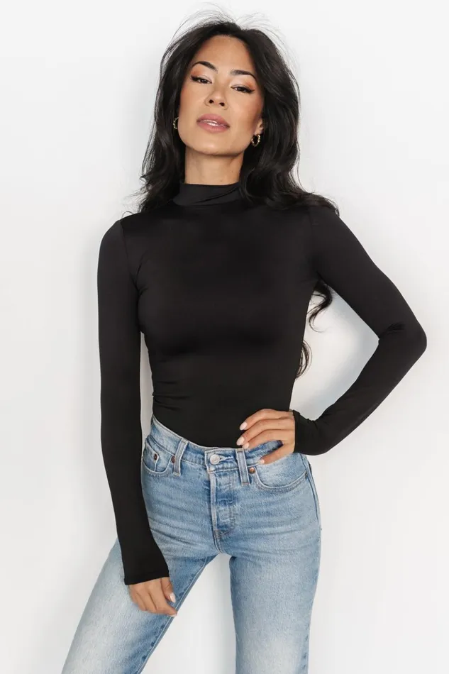 Baltic Born Blouses and Shirts Juni Turtleneck Black 8211 Women