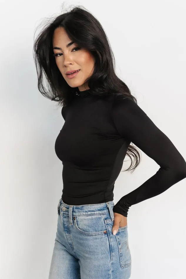 Baltic Born Blouses and Shirts Juni Turtleneck Black 8211 Women Baltic Born Blouses and Shirts Juni Turtleneck Black 8211 Women
