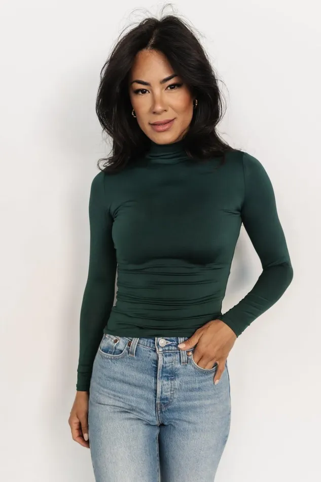 Baltic Born Blouses and Shirts Juni Turtleneck Hunter Green 8211 Women Baltic Born Blouses and Shirts Juni Turtleneck Hunter Green 8211 Women