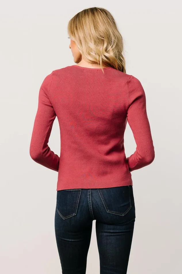 Baltic Born Blouses and Shirts Lewis Knit Sweater Top Berry 8211 Women Baltic Born Blouses and Shirts Lewis Knit Sweater Top Berry 8211 Women