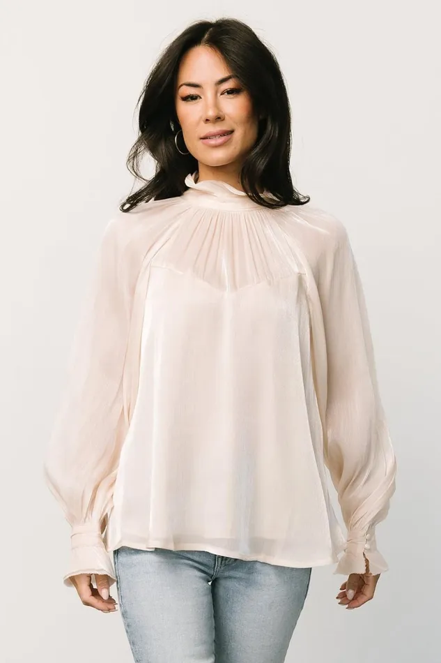 Baltic Born Blouses and Shirts Maeve Shimmer Top Champagne 8211 Women Baltic Born Blouses and Shirts Maeve Shimmer Top Champagne 8211 Women