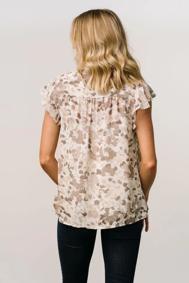Baltic Born Blouses and Shirts Niall Tie Top Off White Taupe 8211 Women Baltic Born Blouses and Shirts Niall Tie Top Off White Taupe 8211 Women