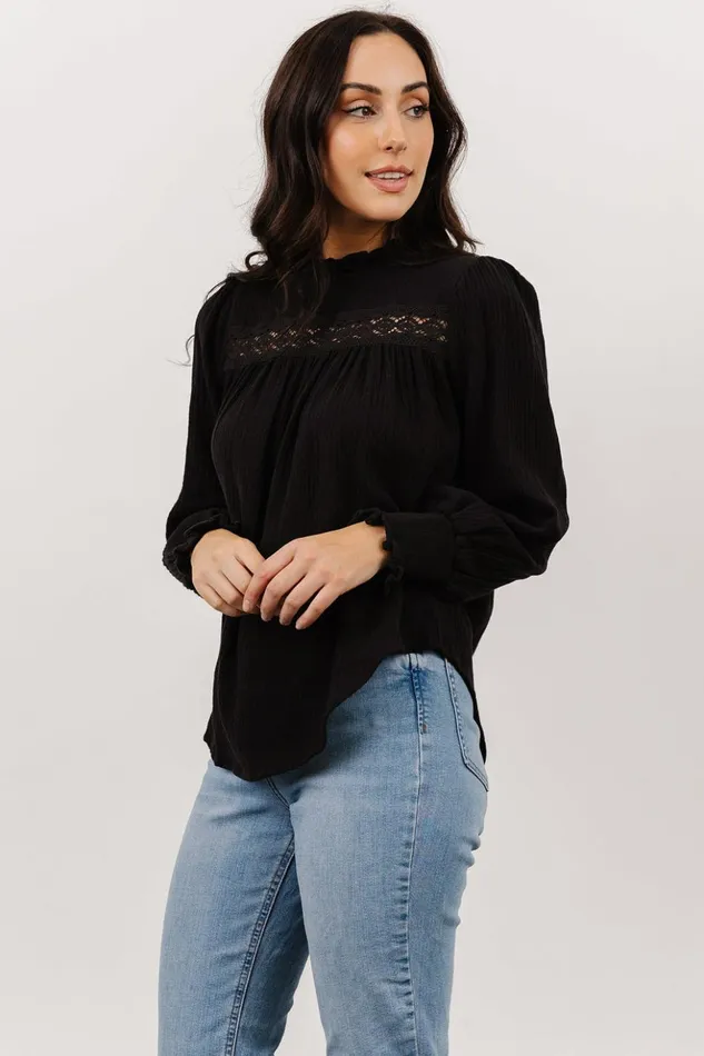 Baltic Born Blouses and Shirts Revere Lace Top Black 8211 Women Baltic Born Blouses and Shirts Revere Lace Top Black 8211 Women