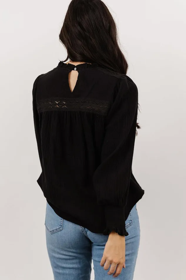 Baltic Born Blouses and Shirts Revere Lace Top Black 8211 Women Baltic Born Blouses and Shirts Revere Lace Top Black 8211 Women