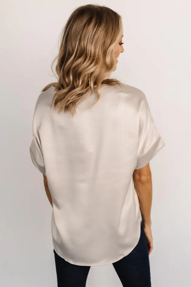 Baltic Born Blouses and Shirts Rory Satin Top Pearl 8211 Women Baltic Born Blouses and Shirts Rory Satin Top Pearl 8211 Women