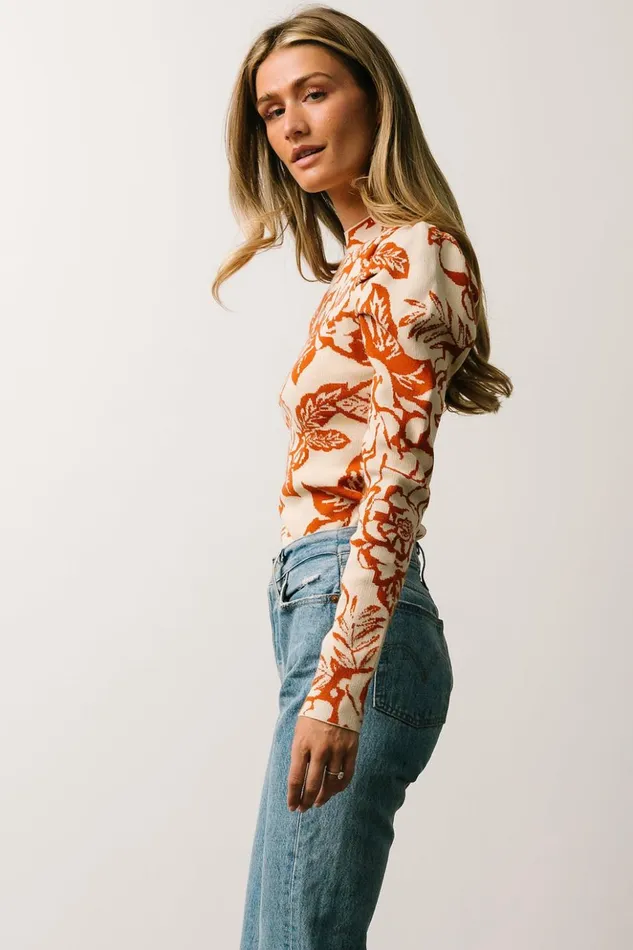 Baltic Born Blouses and Shirts Sebastian Sweater Rust Multi 8211 Women Baltic Born Blouses and Shirts Sebastian Sweater Rust Multi 8211 Women