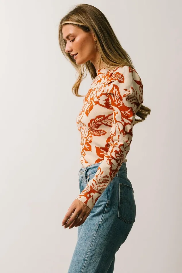Baltic Born Blouses and Shirts Sebastian Sweater Rust Multi 8211 Women Baltic Born Blouses and Shirts Sebastian Sweater Rust Multi 8211 Women