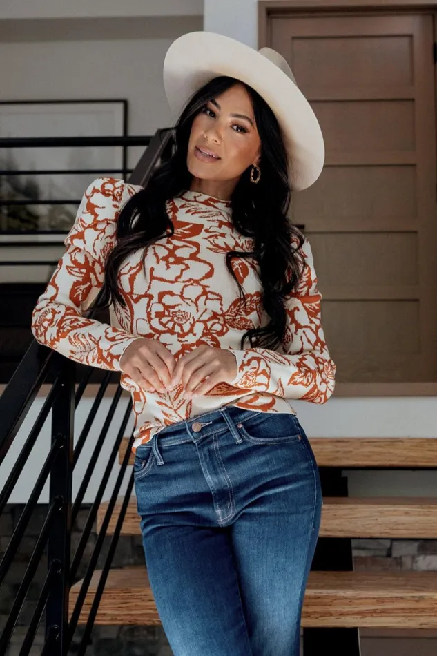 Baltic Born Blouses and Shirts Sebastian Sweater Rust Multi 8211 Women Baltic Born Blouses and Shirts Sebastian Sweater Rust Multi 8211 Women