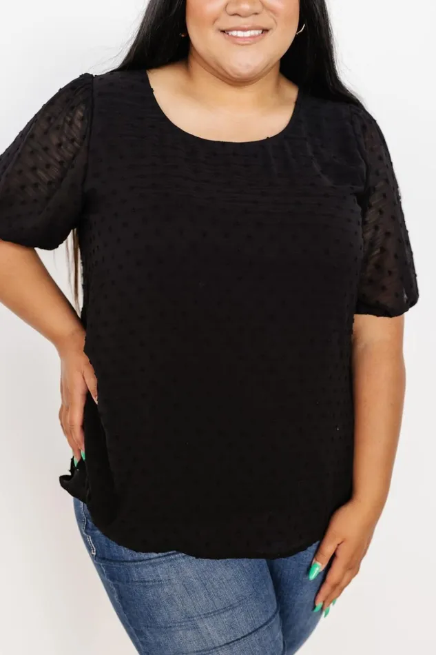 Baltic Born Blouses and Shirts Tawnie Swiss Dot Top Black 8211 Women Baltic Born Blouses and Shirts Tawnie Swiss Dot Top Black 8211 Women