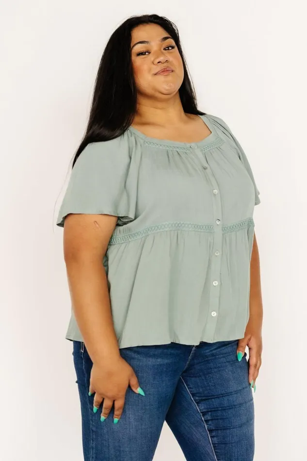 Baltic Born Blouses and Shirts Unity Button Up Top Sage 8211 Women Baltic Born Blouses and Shirts Unity Button Up Top Sage 8211 Women