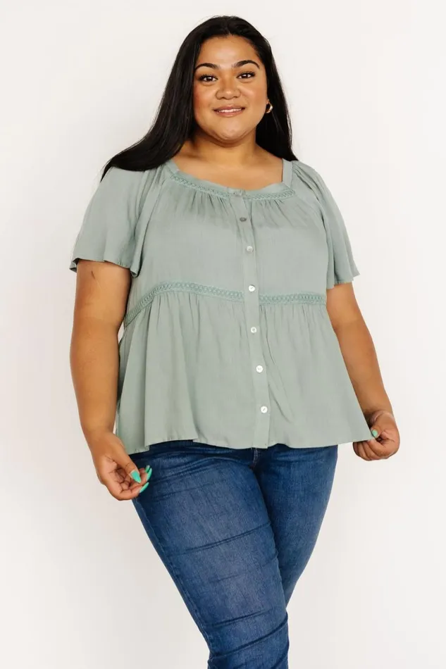 Baltic Born Blouses and Shirts Unity Button Up Top Sage 8211 Women Baltic Born Blouses and Shirts Unity Button Up Top Sage 8211 Women