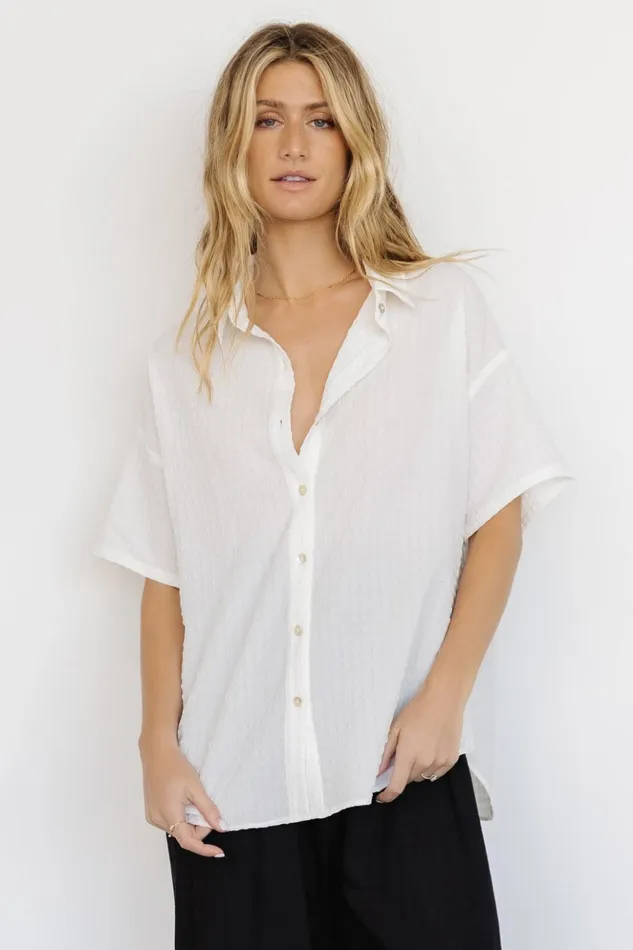 Baltic Born Blouses and Shirts Vigil Button Down Top Off White 8211 Women Baltic Born Blouses and Shirts Vigil Button Down Top Off White 8211 Women