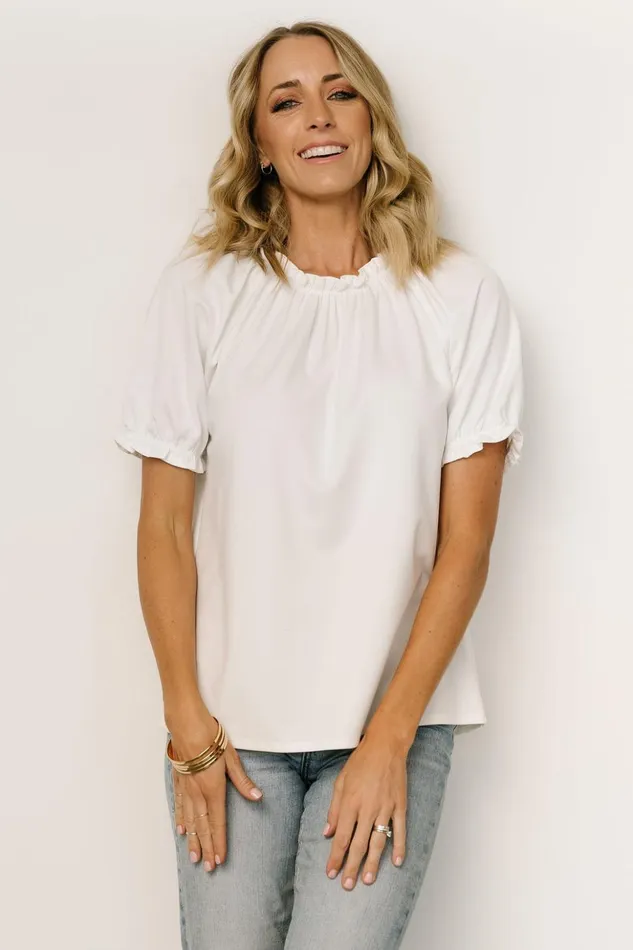 Baltic Born Blouses and Shirts Vincent Top Off White 8211 Women Baltic Born Blouses and Shirts Vincent Top Off White 8211 Women
