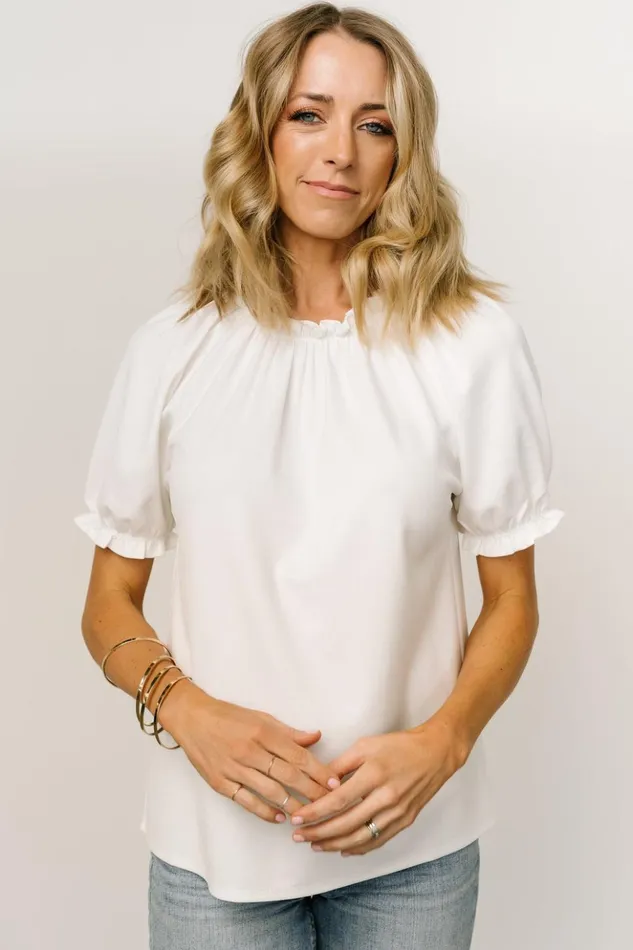 Baltic Born Blouses and Shirts Vincent Top Off White 8211 Women Baltic Born Blouses and Shirts Vincent Top Off White 8211 Women