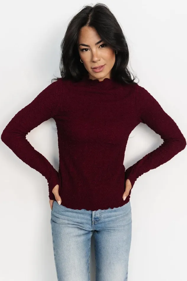 Baltic Born Blouses and Shirts Yale Top Mulberry 8211 Women Baltic Born Blouses and Shirts Yale Top Mulberry 8211 Women
