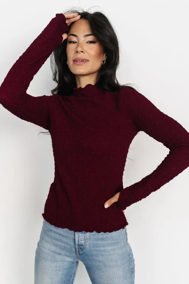 Baltic Born Blouses and Shirts Yale Top Mulberry 8211 Women Baltic Born Blouses and Shirts Yale Top Mulberry 8211 Women