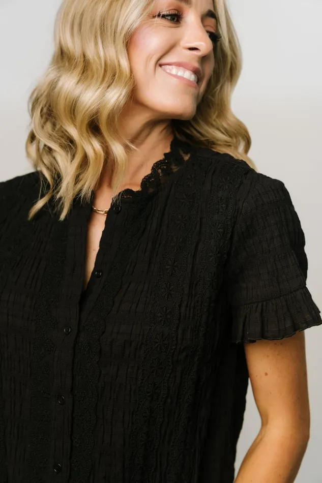 Baltic Born Blouses and Shirts Zara Lace Top Black 8211 Women Baltic Born Blouses and Shirts Zara Lace Top Black 8211 Women