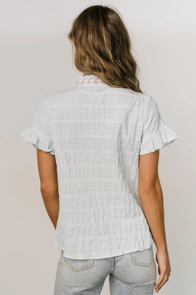 Baltic Born Blouses and Shirts Zara Lace Top Blue 8211 Women Baltic Born Blouses and Shirts Zara Lace Top Blue 8211 Women