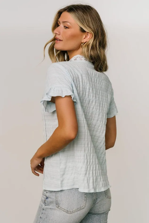 Baltic Born Blouses and Shirts Zara Lace Top Blue 8211 Women Baltic Born Blouses and Shirts Zara Lace Top Blue 8211 Women