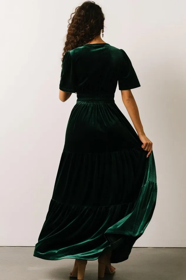 Baltic Born Bump Friendly Artemis Velvet Maxi Dress Emerald 8211 Women Baltic Born Bump Friendly Artemis Velvet Maxi Dress Emerald 8211 Women
