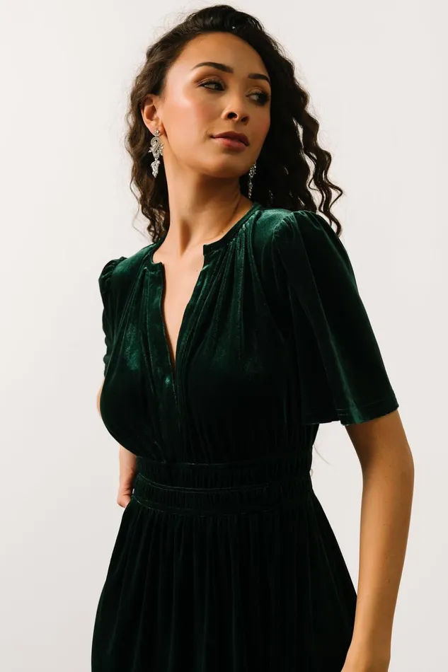 Baltic Born Bump Friendly Artemis Velvet Maxi Dress Emerald 8211 Women Baltic Born Bump Friendly Artemis Velvet Maxi Dress Emerald 8211 Women