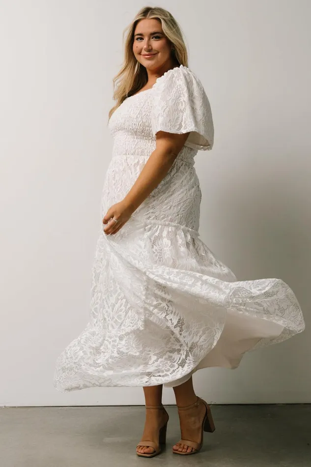 Baltic Born Bump Friendly Aspen Smocked Lace Maxi Dress Off White 8211 Women Baltic Born Bump Friendly Aspen Smocked Lace Maxi Dress Off White 8211 Women