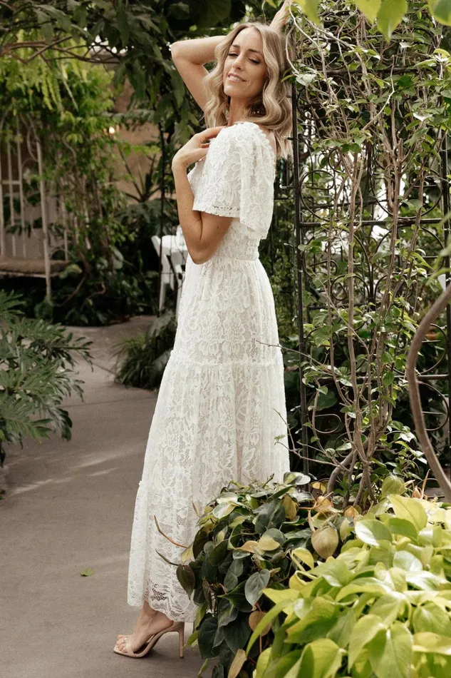 Baltic Born Bump Friendly Aspen Smocked Lace Maxi Dress Off White 8211 Women Baltic Born Bump Friendly Aspen Smocked Lace Maxi Dress Off White 8211 Women