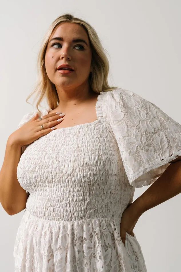 Baltic Born Bump Friendly Aspen Smocked Lace Maxi Dress Off White 8211 Women Baltic Born Bump Friendly Aspen Smocked Lace Maxi Dress Off White 8211 Women