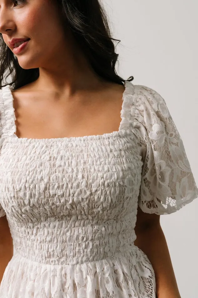 Baltic Born Bump Friendly Aspen Smocked Lace Maxi Dress Off White 8211 Women Baltic Born Bump Friendly Aspen Smocked Lace Maxi Dress Off White 8211 Women