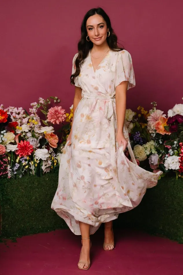 Baltic Born Bump Friendly Enya Maxi Dress Blush Floral 8211 Women Baltic Born Bump Friendly Enya Maxi Dress Blush Floral 8211 Women