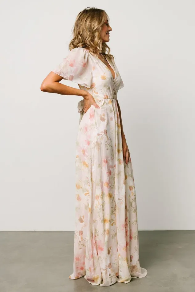 Baltic Born Bump Friendly Enya Maxi Dress Blush Floral 8211 Women Baltic Born Bump Friendly Enya Maxi Dress Blush Floral 8211 Women